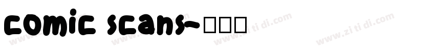 comic scans字体转换